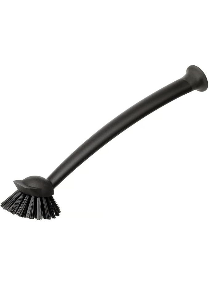 Dish-Washing Brush, Black,Polypropylene Plastic Polyester Synthetic Rubber(Length : 29cm)